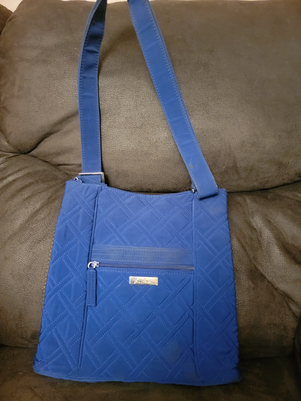 Vera BRADLEY Quilted Crossbody Shoulder Bag in Blue